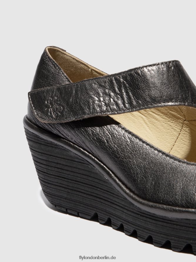 Frauen Fly London Graphit Keilschuhe yasi682 DP8RD8703