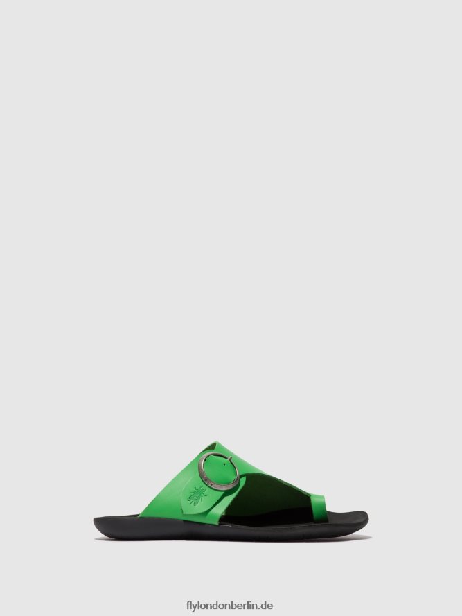 Frauen Fly London Avocado Pantoletten mit offener Zehenpartie, Mica758 DP8RD8369