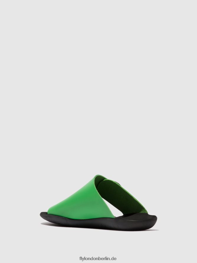 Frauen Fly London Avocado Pantoletten mit offener Zehenpartie, Mica758 DP8RD8369