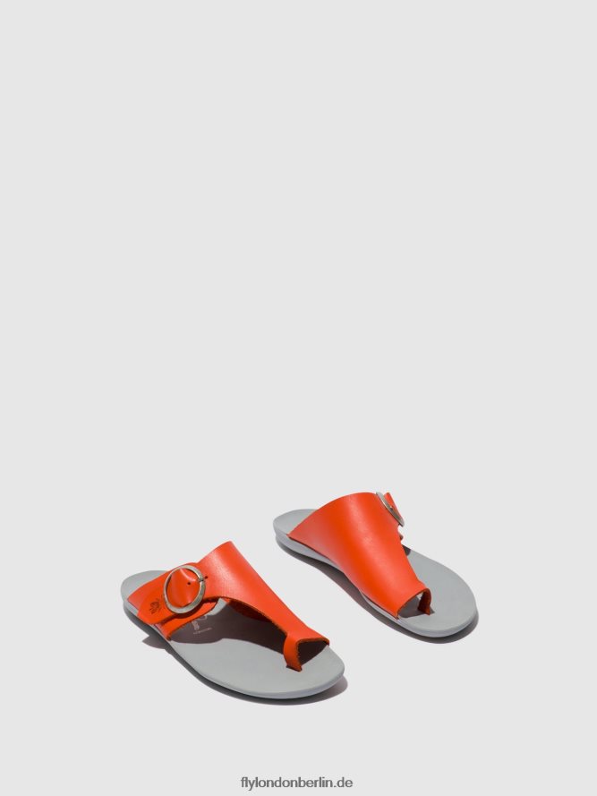 Frauen Fly London Koralle Pantoletten mit offener Zehenpartie, Mica758 DP8RD8383