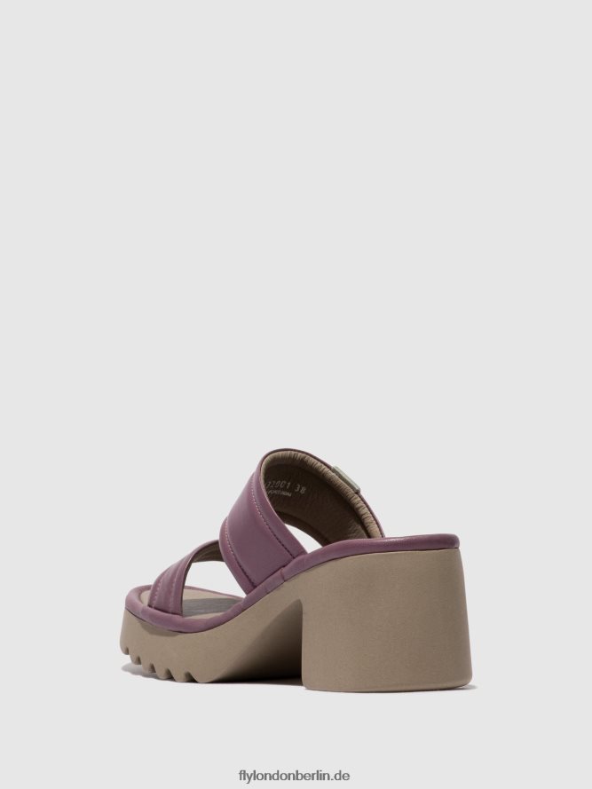 Frauen Fly London violett Slip-On-Pantoletten mava432 DP8RD8363