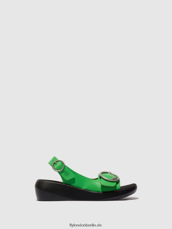 Frauen Fly London Avocado Slingback-Sandalen berk754 DP8RD8467