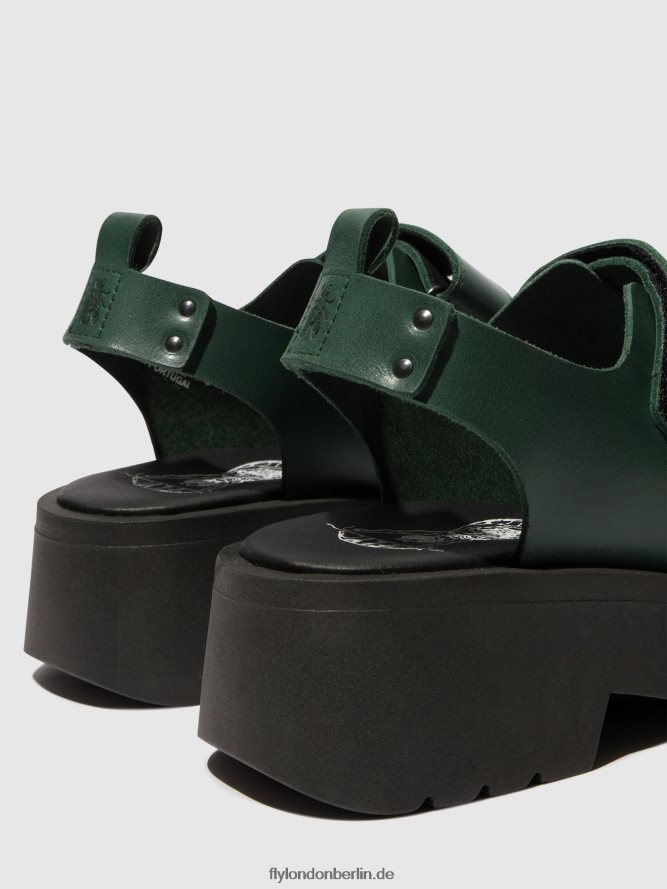 Frauen Fly London Benzin Klettsandalen meka857 DP8RD8392