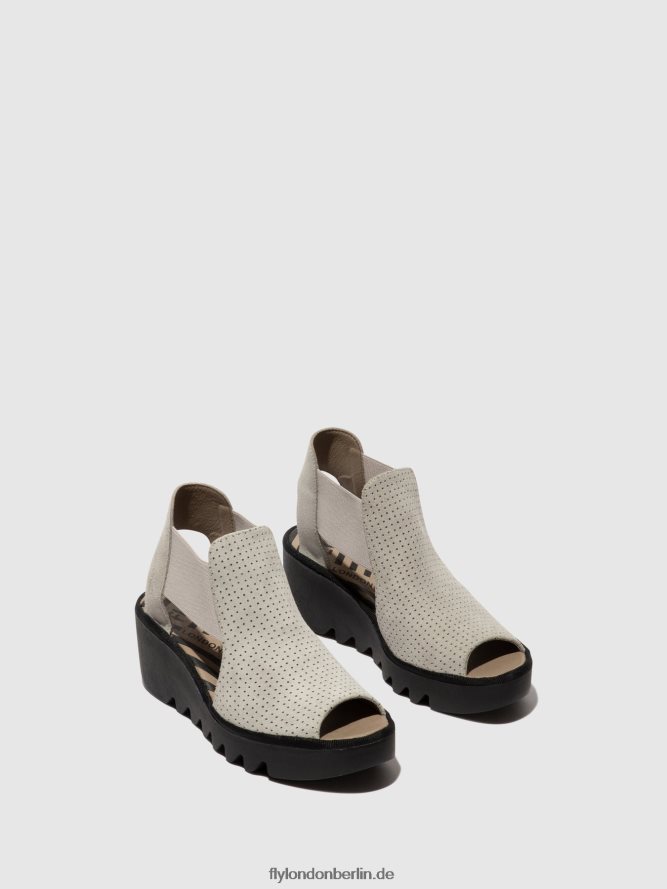 Frauen Fly London Beton elastische Sandalen biga412 DP8RD8480