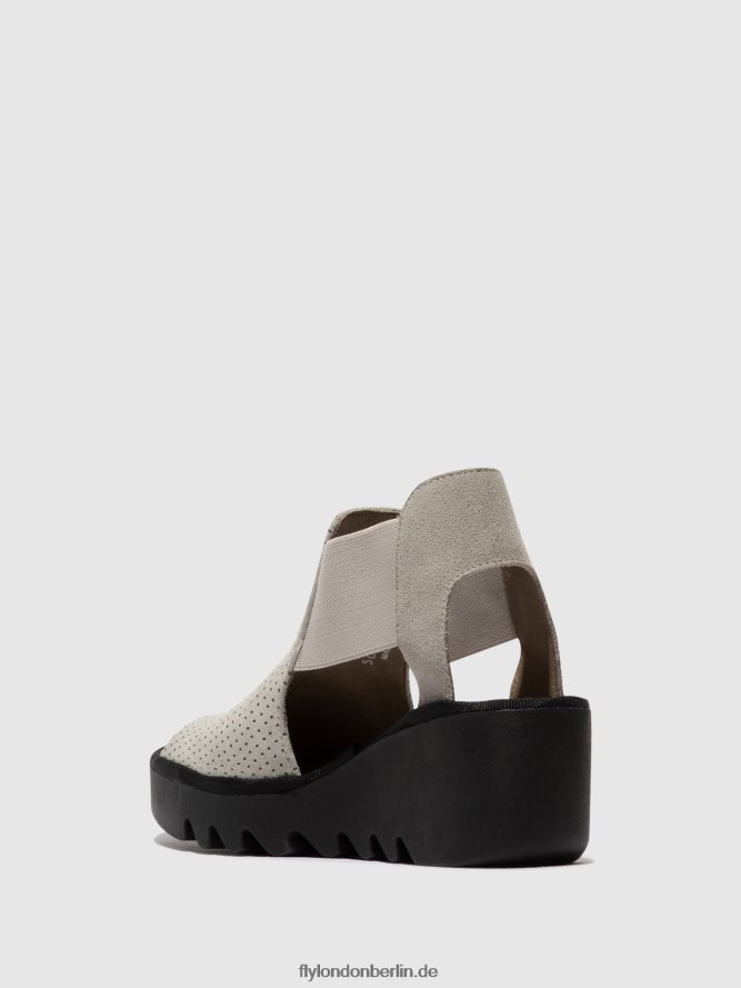 Frauen Fly London Beton elastische Sandalen biga412 DP8RD8480