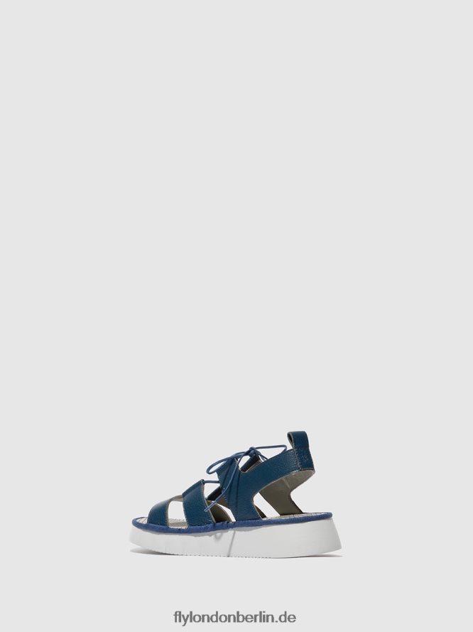 Frauen Fly London Blau Riemchensandalen caio363 DP8RD8571