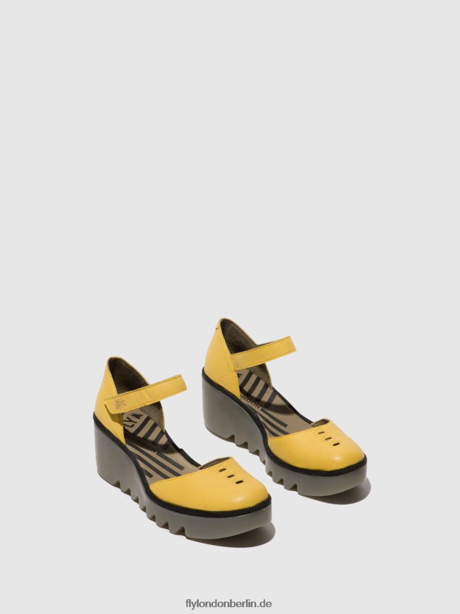 Frauen Fly London Gelb Knöchelriemensandalen biso305 DP8RD8505