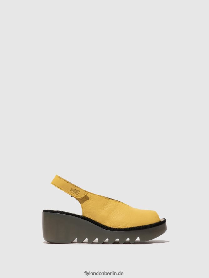 Frauen Fly London Gelb Slingback-Sandalen baye386 DP8RD8466