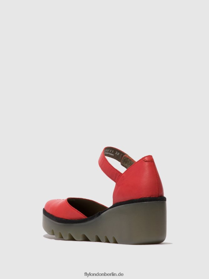 Frauen Fly London Himbeere Knöchelriemensandalen biso305 DP8RD8513