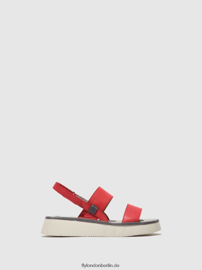 Frauen Fly London Himbeere Slingback-Sandalen cura318 DP8RD8462