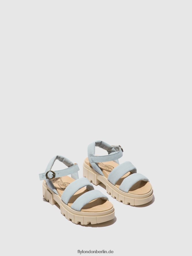 Frauen Fly London Himmelblau Slingback-Sandalen jela864 DP8RD8544