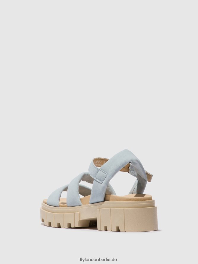 Frauen Fly London Himmelblau Slingback-Sandalen jela864 DP8RD8544