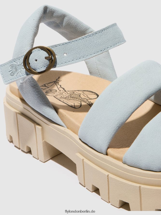 Frauen Fly London Himmelblau Slingback-Sandalen jela864 DP8RD8544