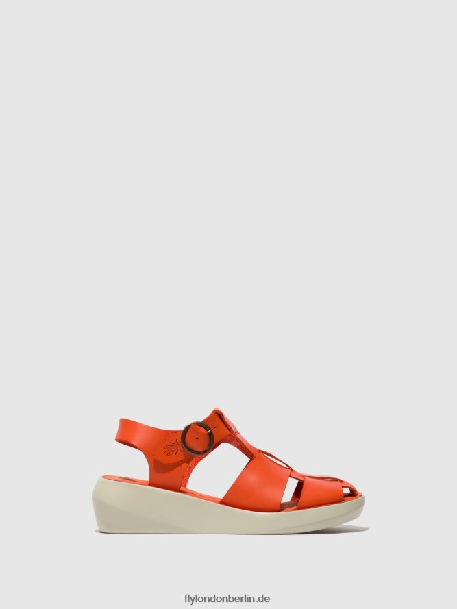 Frauen Fly London Koralle Riemchensandalen bawe842 DP8RD8428