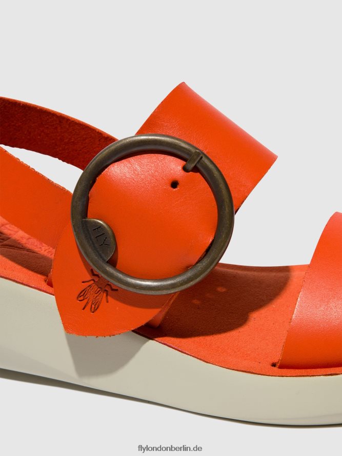 Frauen Fly London Koralle Slingback-Sandalen bani739 DP8RD8587