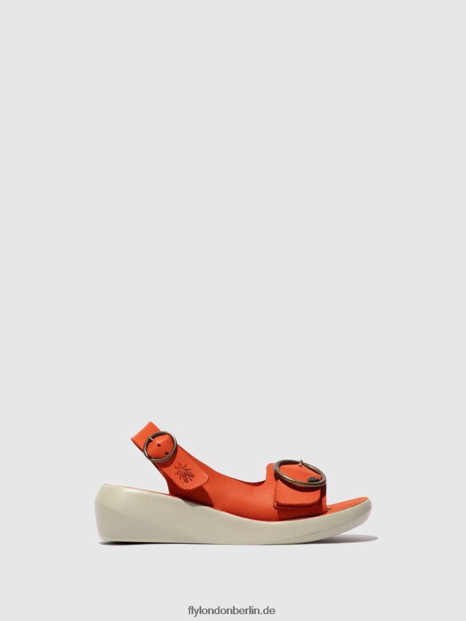 Frauen Fly London Koralle Slingback-Sandalen berk754 DP8RD8585