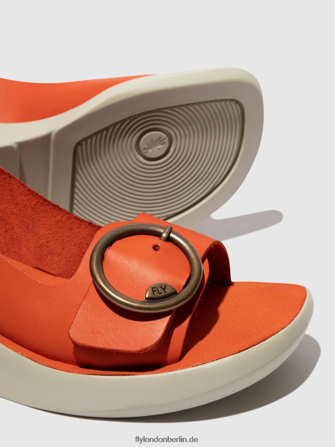 Frauen Fly London Koralle Slingback-Sandalen berk754 DP8RD8585