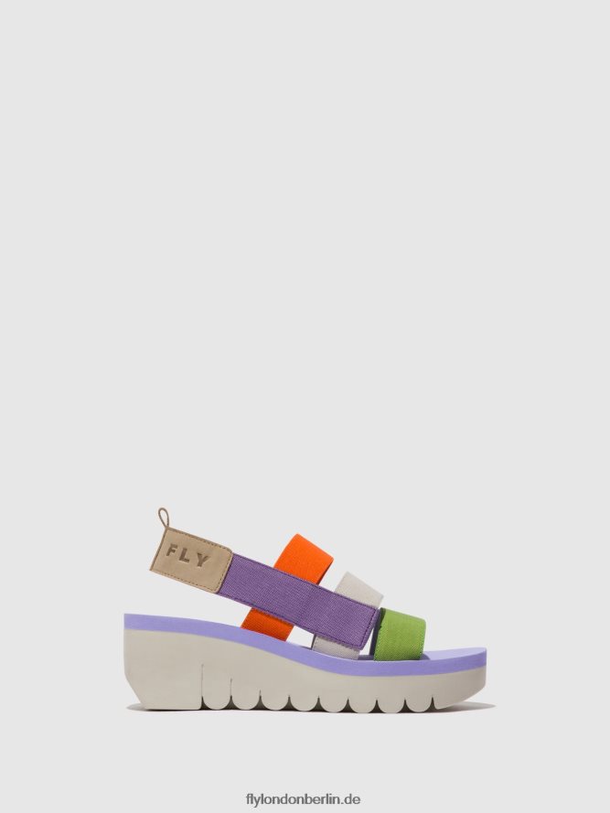 Frauen Fly London Multi (Viola) Riemchensandalen yere847 DP8RD8425