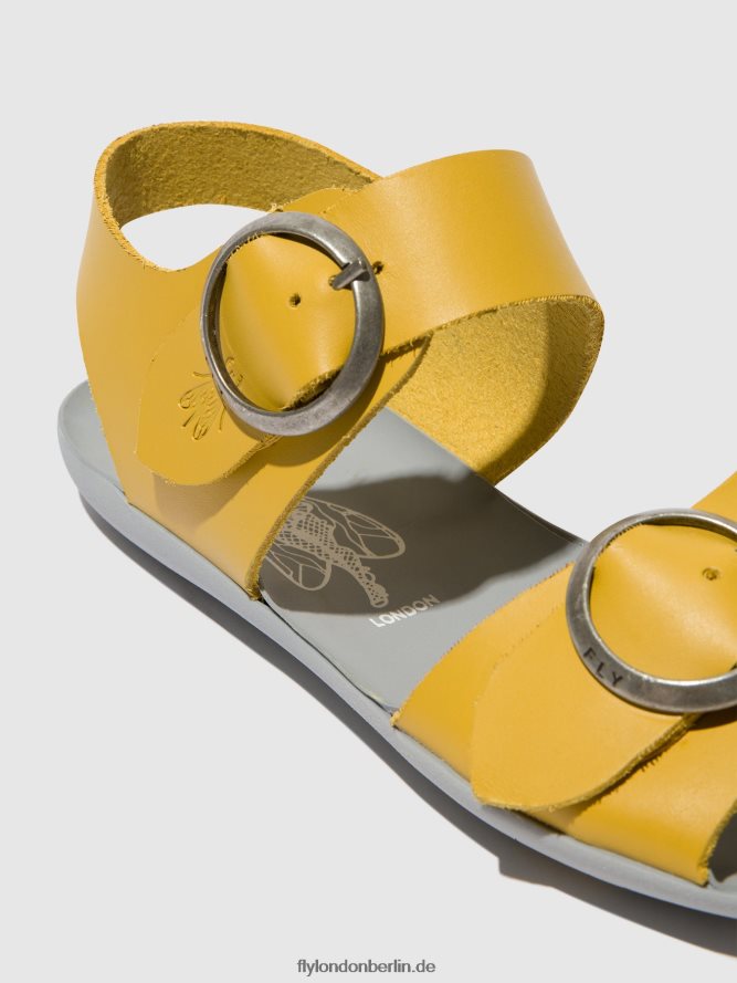 Frauen Fly London Senf Schnallensandalen masa757 DP8RD8498