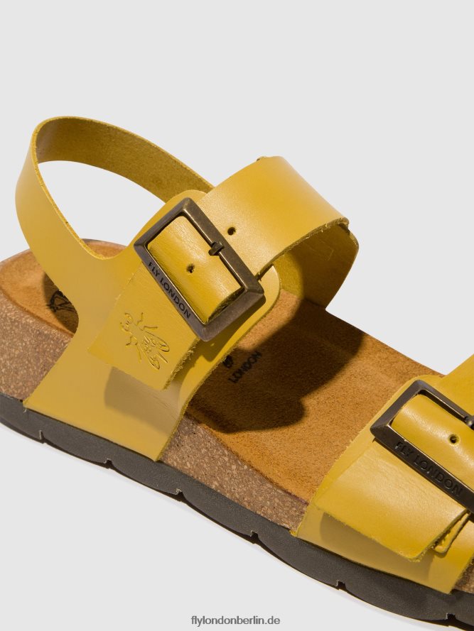 Frauen Fly London Senf Slingback-Sandalen ceke722 DP8RD8461