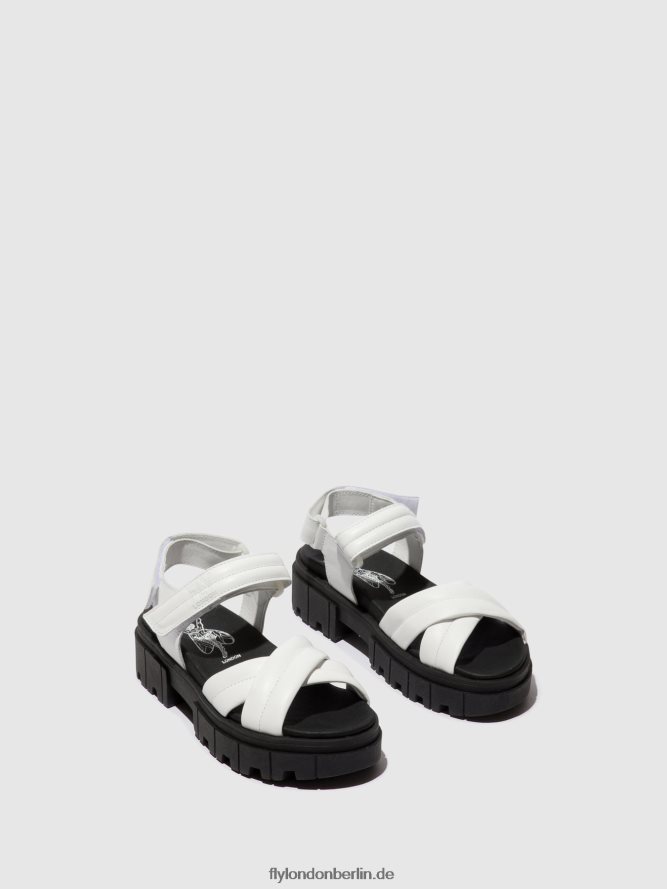 Frauen Fly London Weiss Slingback-Sandalen jada854 DP8RD8547