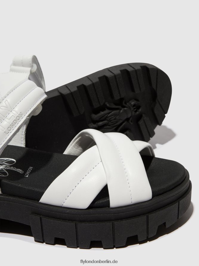 Frauen Fly London Weiss Slingback-Sandalen jada854 DP8RD8547