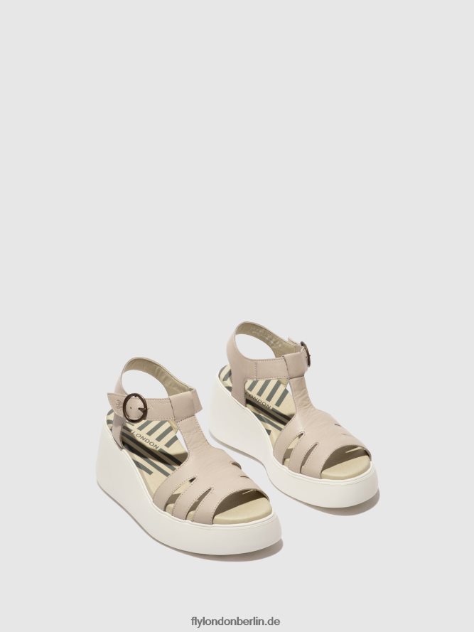 Frauen Fly London Wolke T-Riemen-Sandalen duma955 DP8RD8414