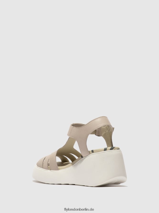 Frauen Fly London Wolke T-Riemen-Sandalen duma955 DP8RD8414