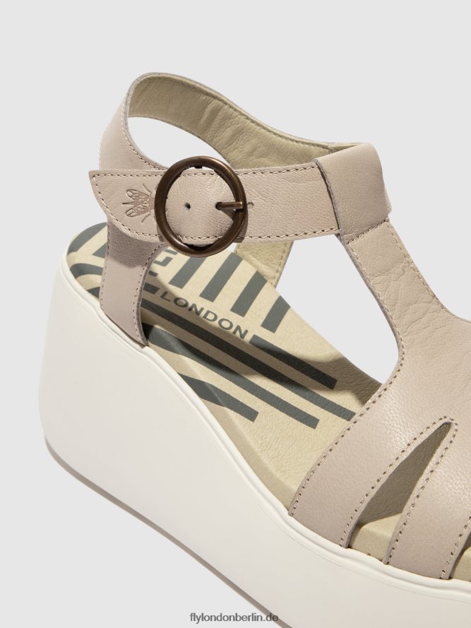 Frauen Fly London Wolke T-Riemen-Sandalen duma955 DP8RD8414