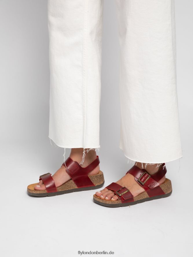 Frauen Fly London Zaum rot Schnallensandalen ceke722 DP8RD8606