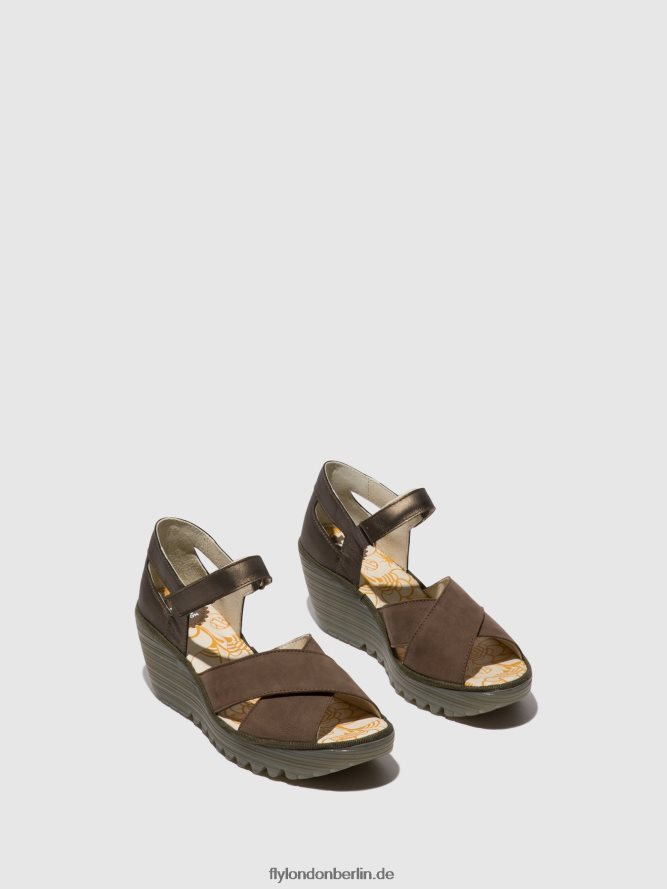 Frauen Fly London Zinn Knöchelriemensandalen yent365 DP8RD8509