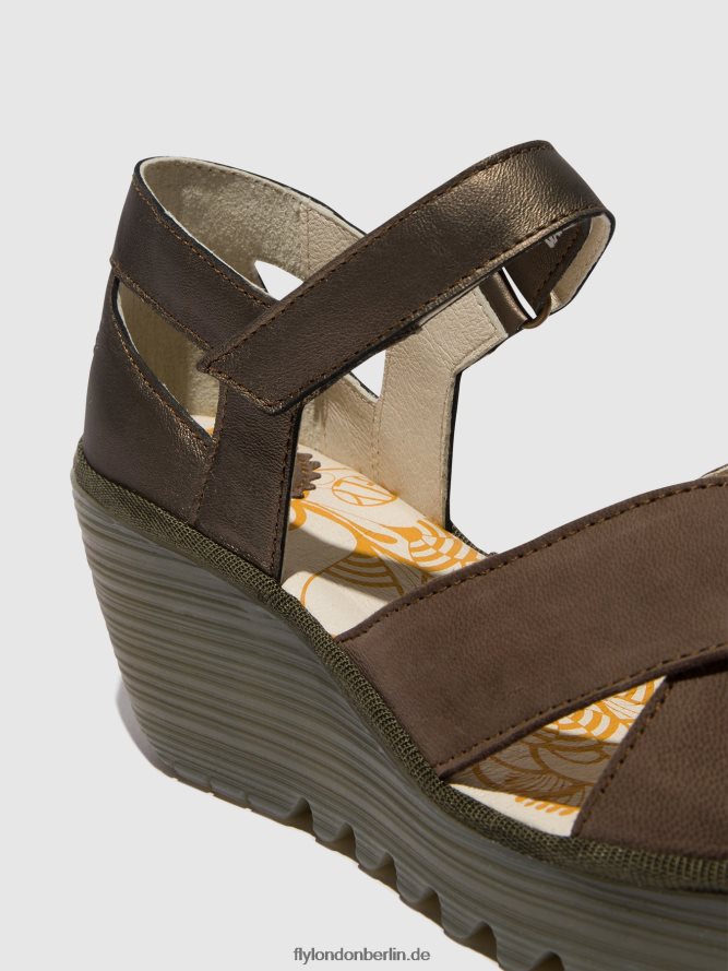 Frauen Fly London Zinn Knöchelriemensandalen yent365 DP8RD8509