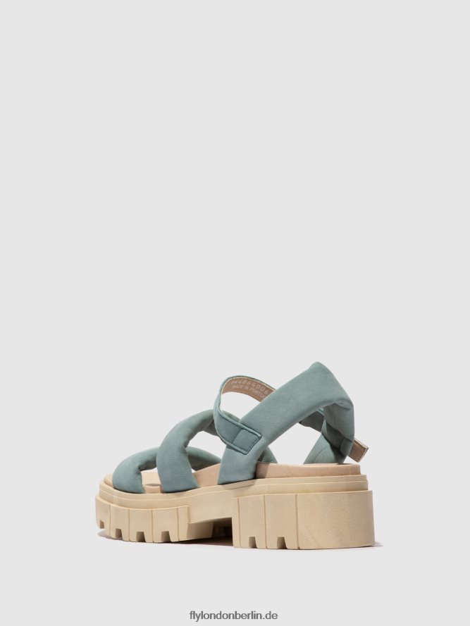 Frauen Fly London hellblau Slingback-Sandalen jela864 DP8RD8548