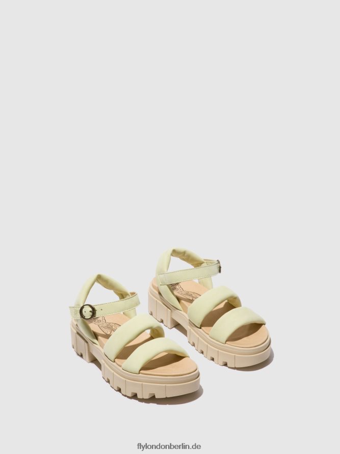 Frauen Fly London hellgelb Slingback-Sandalen jela864 DP8RD8549