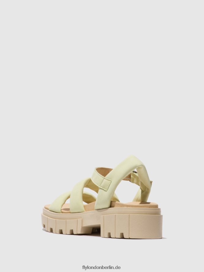 Frauen Fly London hellgelb Slingback-Sandalen jela864 DP8RD8549