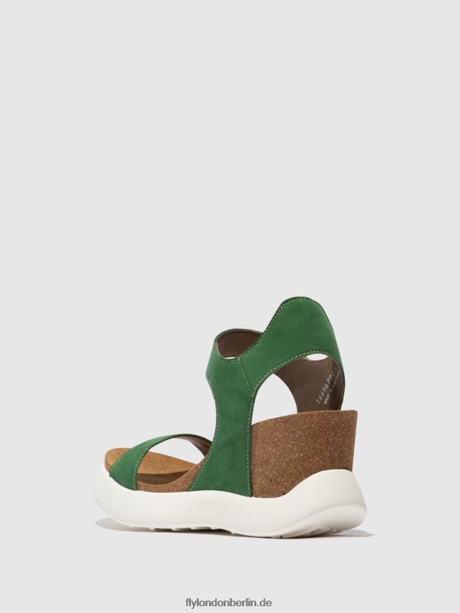 Frauen Fly London lindgrün Klettsandalen gogo967 DP8RD8399