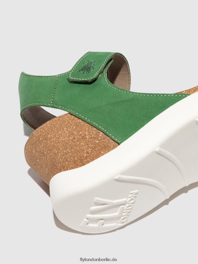 Frauen Fly London lindgrün Klettsandalen gogo967 DP8RD8399