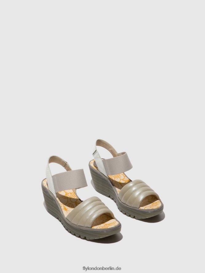 Frauen Fly London silber/offwhite Slingback-Sandalen yiko414 DP8RD8435