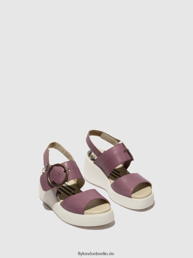 Frauen Fly London violett Slingback-Sandalen digo939 DP8RD8456