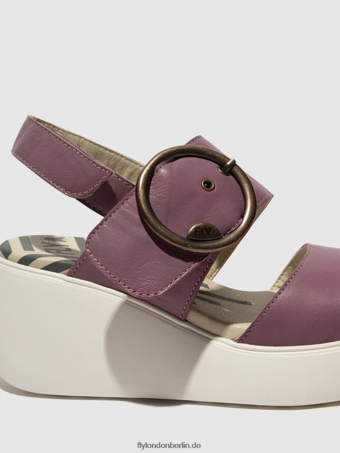 Frauen Fly London violett Slingback-Sandalen digo939 DP8RD8456