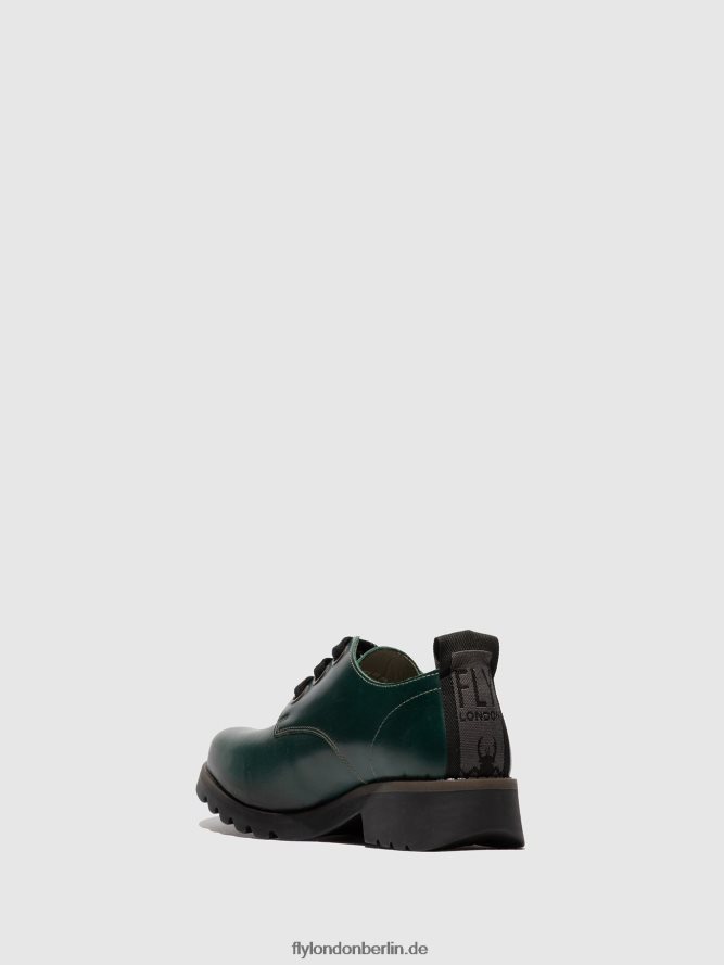 Frauen Fly London Kleeblattgrün Schnürschuhe ruda538 DP8RD8679