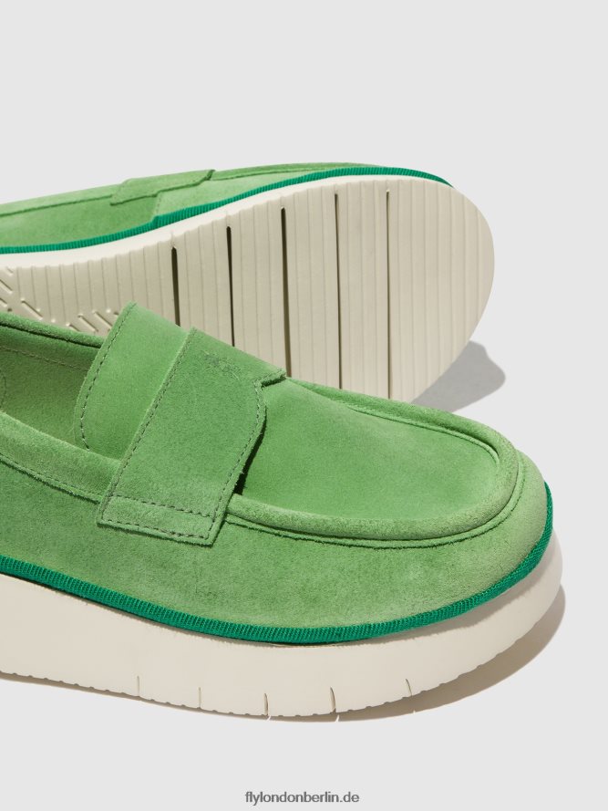Frauen Fly London lindgrün Slip-On-Schuhe coaf418 DP8RD8639