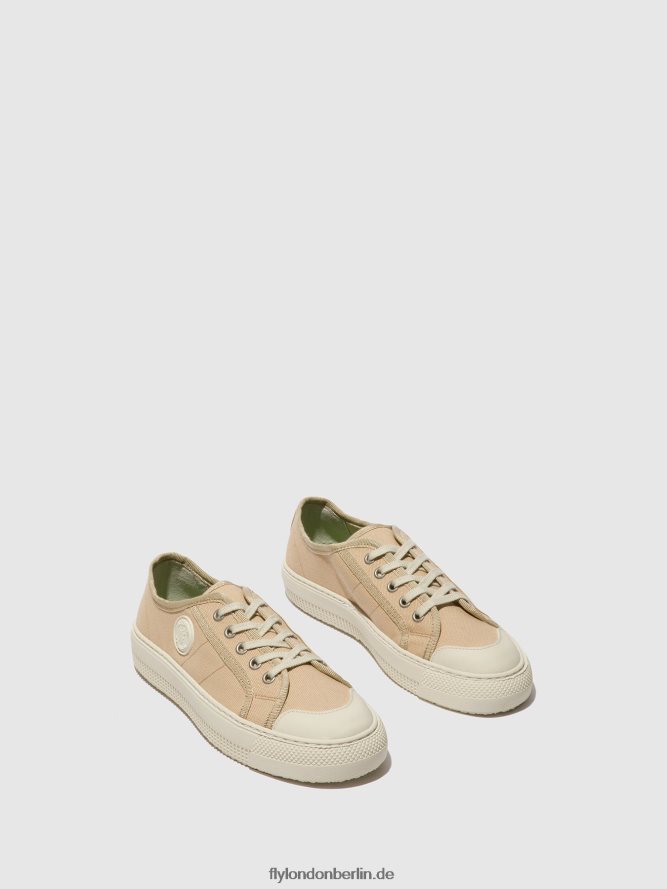 Frauen Fly London Beige Schnürsneaker tere557 DP8RD8741