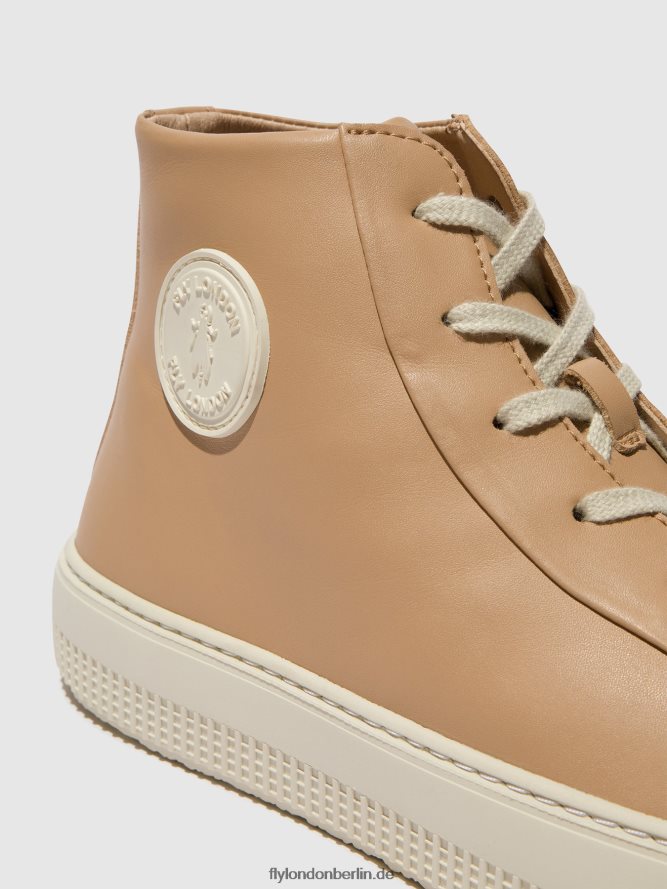 Frauen Fly London Nougat High-Top-Sneaker topy586 DP8RD8728