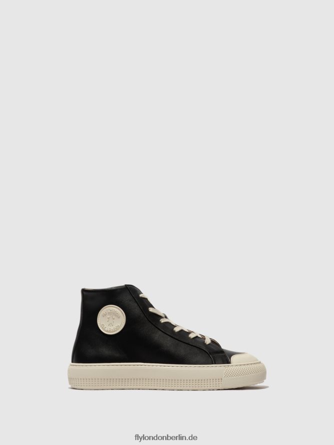 Frauen Fly London Schwarz High-Top-Sneaker topy586 DP8RD8726