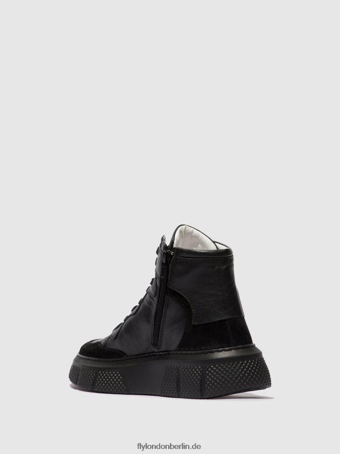 Frauen Fly London Schwarz Schnürsneaker eppe531 DP8RD8736