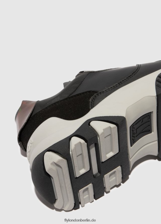 Frauen Fly London Schwarz Schnürsneaker fyde644 multi DP8RD8774