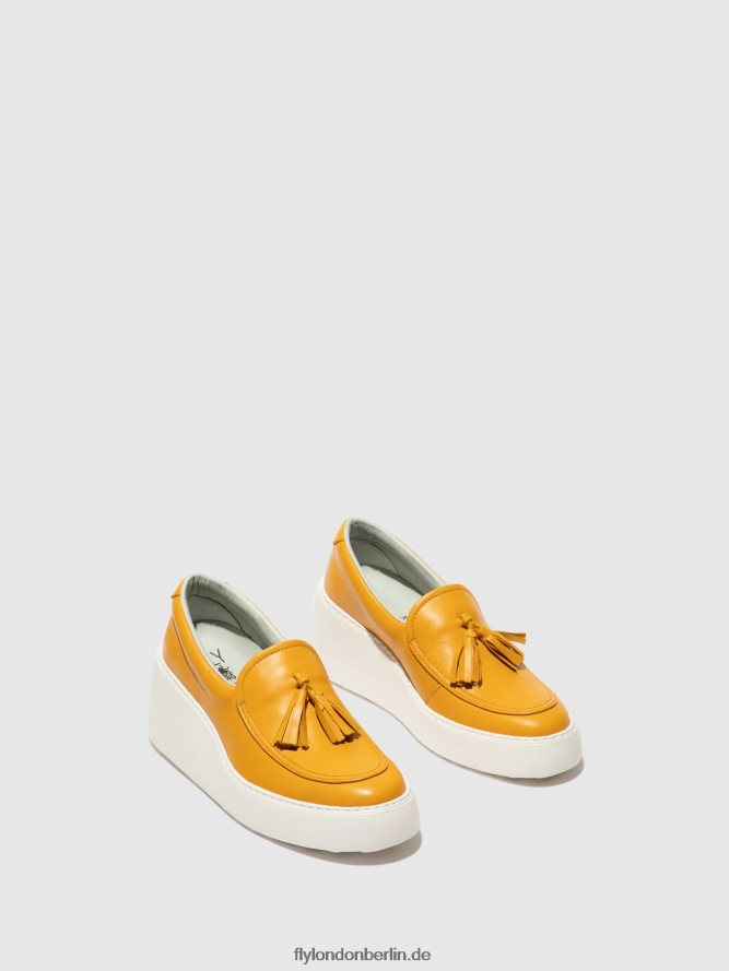 Frauen Fly London Senf Slip-on-Sneaker dala579 DP8RD8710