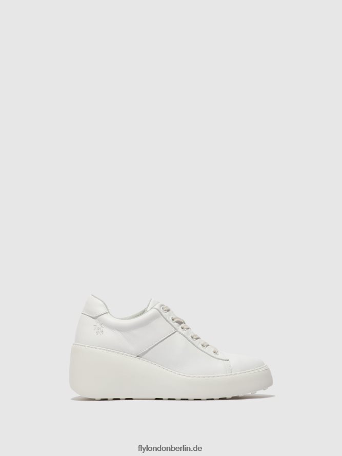 Frauen Fly London Weiss Schnürsneaker delf580 DP8RD8721