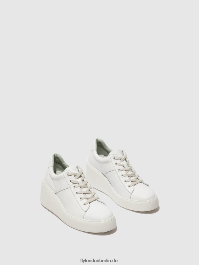 Frauen Fly London Weiss Schnürsneaker delf580 DP8RD8721